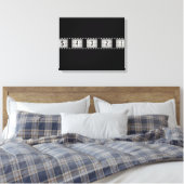 Filmstrips afbouwen canvas afdruk (Insitu (Slaapkamer))