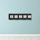 Filmstrips afbouwen canvas afdruk (Insitu (Houten vloer))