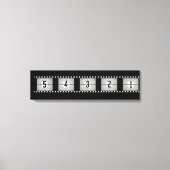Filmstrips afbouwen canvas afdruk (Voorkant)