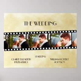 Filmstrips Foto Collage Weddenschap Welkom Poster