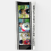 Filmstrips Foto van collage Mosaic Wall Art /Birth Spandoek (Verticaal)