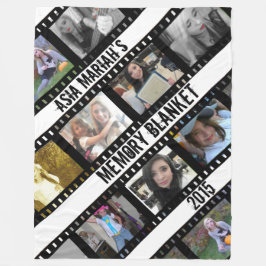Filmstrips Fotoframes Fleece Blanket Deken