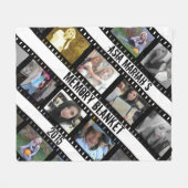 Filmstrips Fotoframes Fleece Blanket Deken (Voorkant (Horizontaal))