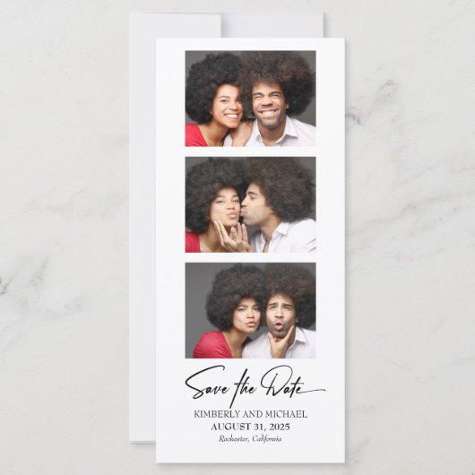 Filmstrips Foto's Funny Save the Date (Voorkant)