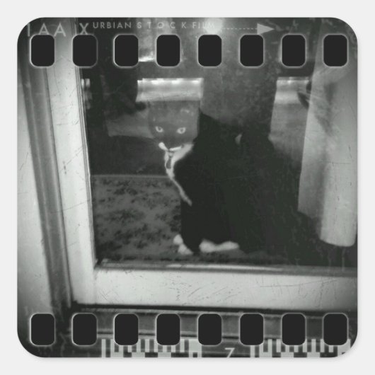 Filmstrips Lucy Vierkante Sticker (Voorkant)