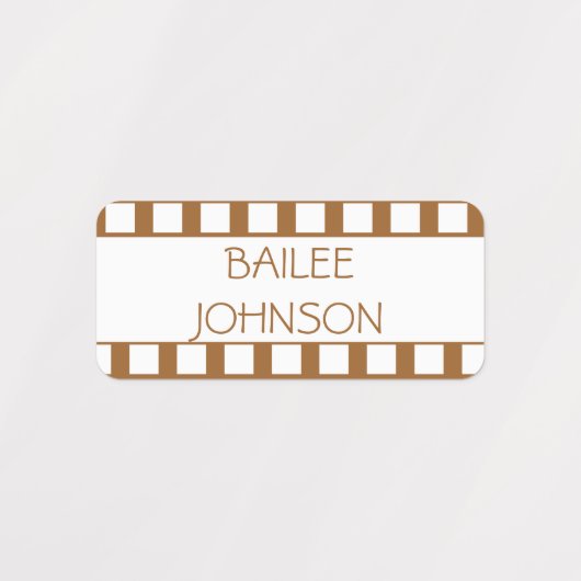 Filmstrips met codekledij labels (Design 1)