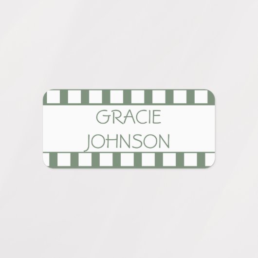 Filmstrips met codekledij labels (Design 2)