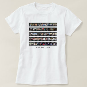 Filmstrips met geschiedenis van kind t-shirt