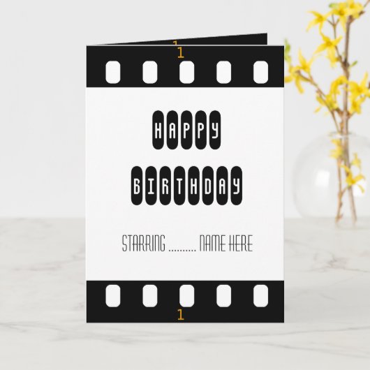 Filmstrips met schroefdraad kaart (Gele Bloem)