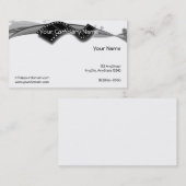 Filmstrips op zwarte en witte achtergrond visitekaartje (Voorkant / Achterkant)