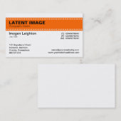 Filmstrips - Oranje en wit Visitekaartje (Voorkant / Achterkant)