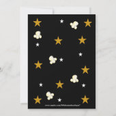 Filmstrips Popcorn Birthday Uitnodiging (Achterkant)