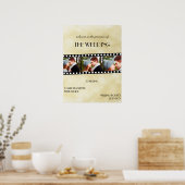 Filmstrips Poster Weddenschap Welkomstteken (Keuken)