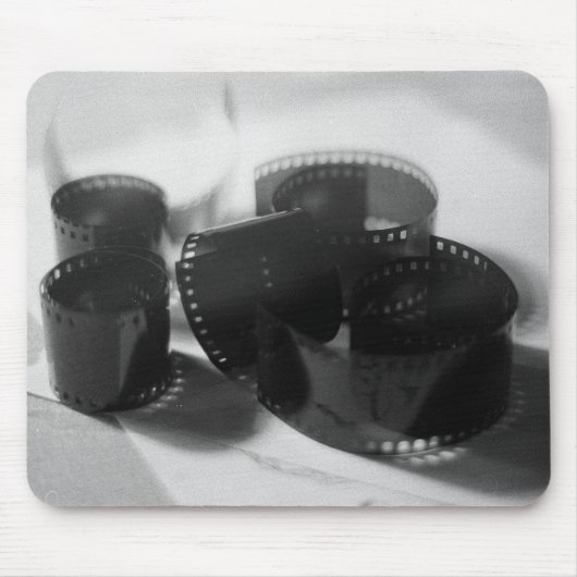  filmstrips van 35 mm in zwart-wit muismat (Voorkant)
