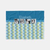 Filmstrips voor donkerkleurige kleuren fotocollage fleece deken (Voorkant (Horizontaal))