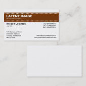 Filmstrips - Walnut en White Visitekaartje (Voorkant / Achterkant)