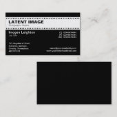 Filmstrips - White met Black (Gold) Visitekaartje (Voorkant / Achterkant)