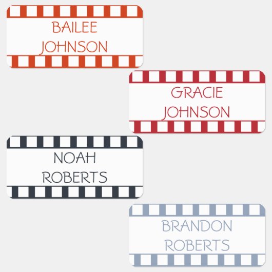 Filmstrips Winterspecerijkleur Gecodeerde kleding  Labels (Groep)