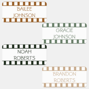 Filmstrook Bos Kleur Gecodeerde Kleding Naam Labels