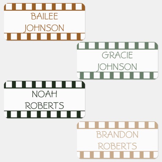 Filmstrook Bos Kleur Gecodeerde Kleding Naam Labels (Groep)