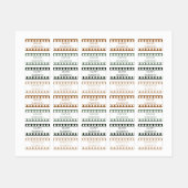 Filmstrook Bos Kleur Gecodeerde Kleding Naam Labels (Vel)