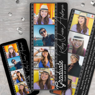 Filmstrook Collage Fotohokje Snapshots Afstuderen Aankondiging
