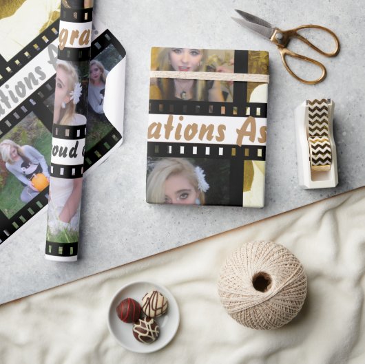 Filmstrook Foto Frames Gift Wrap Cadeaupapier (Crafts)