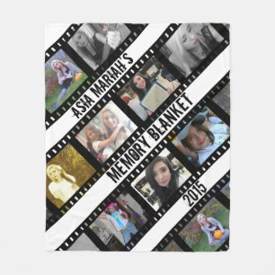 Filmstrook Fotolijstjes Fleece Deken