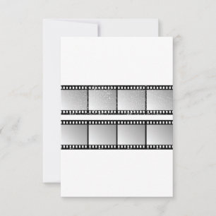 Filmstrook Frames Zwart en Wit Kaart