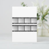 Filmstrook Frames Zwart en Wit Kaart (Staand voorkant)