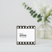 Filmtape negatief lijst vierkante visitekaartje (Staand voorkant)