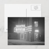 Filmtheater bij nacht 1941 briefkaart (Voorkant / Achterkant)