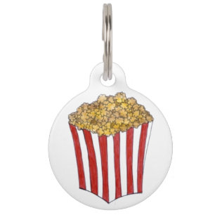 Filmtheater Buttered Popcorn Caramel Corn Foodie Huisdierpenning