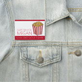 Filmtheater Buttered Popcorn Carnival Corn Naamplaatje (In situ)