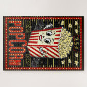 Filmtheater Marquee Home Bioscoop Popcorn Legpuzzel (Horizontaal)