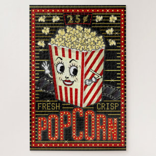 Filmtheater Marquee Home Bioscoop Popcorn Legpuzzel