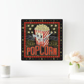 Filmtheater Marquee Home Bioscoop Popcorn Vierkante Klok (Huis)