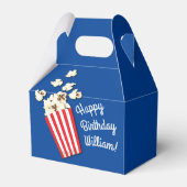 Filmtheater Popcorn Birthday Party Bedankdoosjes (Voorkant Zijde)