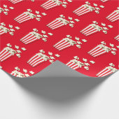 Filmtheater Popcorn Birthday Party Cadeaupapier (Hoek)