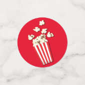 Filmtheater Popcorn Birthday Party Confetti (Kleine voorkant)