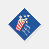 Filmtheater Popcorn Birthday Party Servet (Hoek)