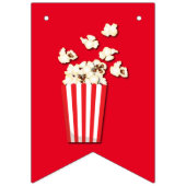 Filmtheater Popcorn Birthday Party Vlaggetjes (Eerste vlag)