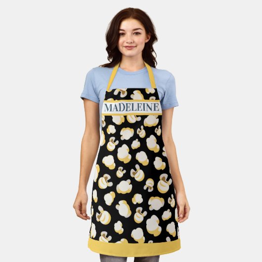 Filmtheater Popcorn Concessies Aangepaste naam Schort (Gedragen)