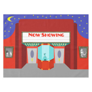 Filmtheater Retro Tablecloth Tafelkleed