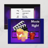 filmtheater-schermuitnodiging kaart (Voorkant / Achterkant)