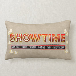 Filmtheater Showtime Pillow-beige background Kussen