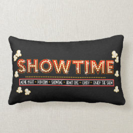 Filmtheater Showtime Pillow-red en goud Kussen