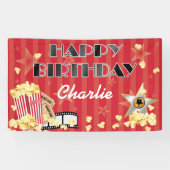Filmtheater Theme Birthday Banner (Horizontaal)