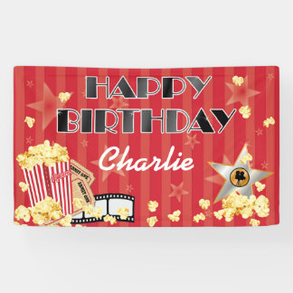 Filmtheater Theme Birthday Banner