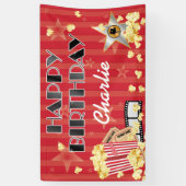 Filmtheater Theme Birthday Banner (Verticaal)